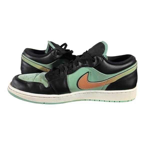 Nike Air Jordan 1 Low SE “Light Dew / Sunset Haze” Black Mint Tan Men’s Size 12 - Picture 6 of 8